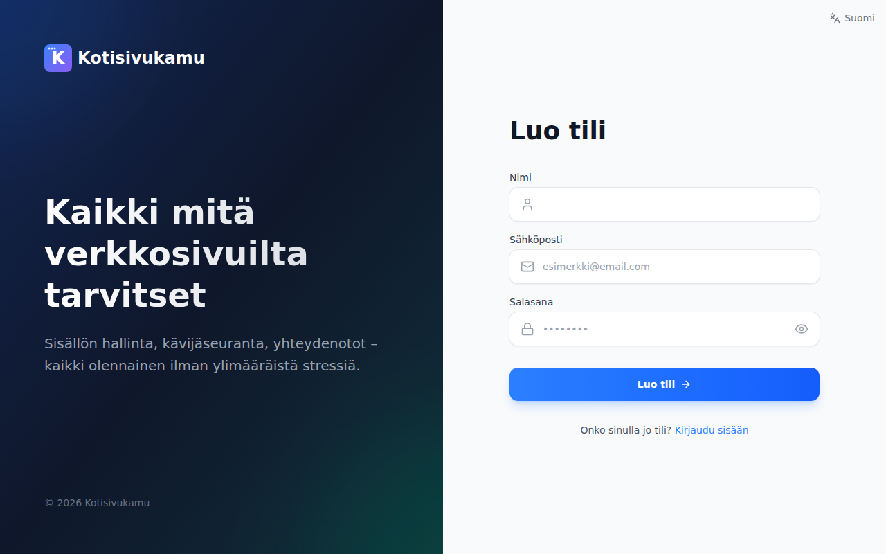 Rekisteröityminen
